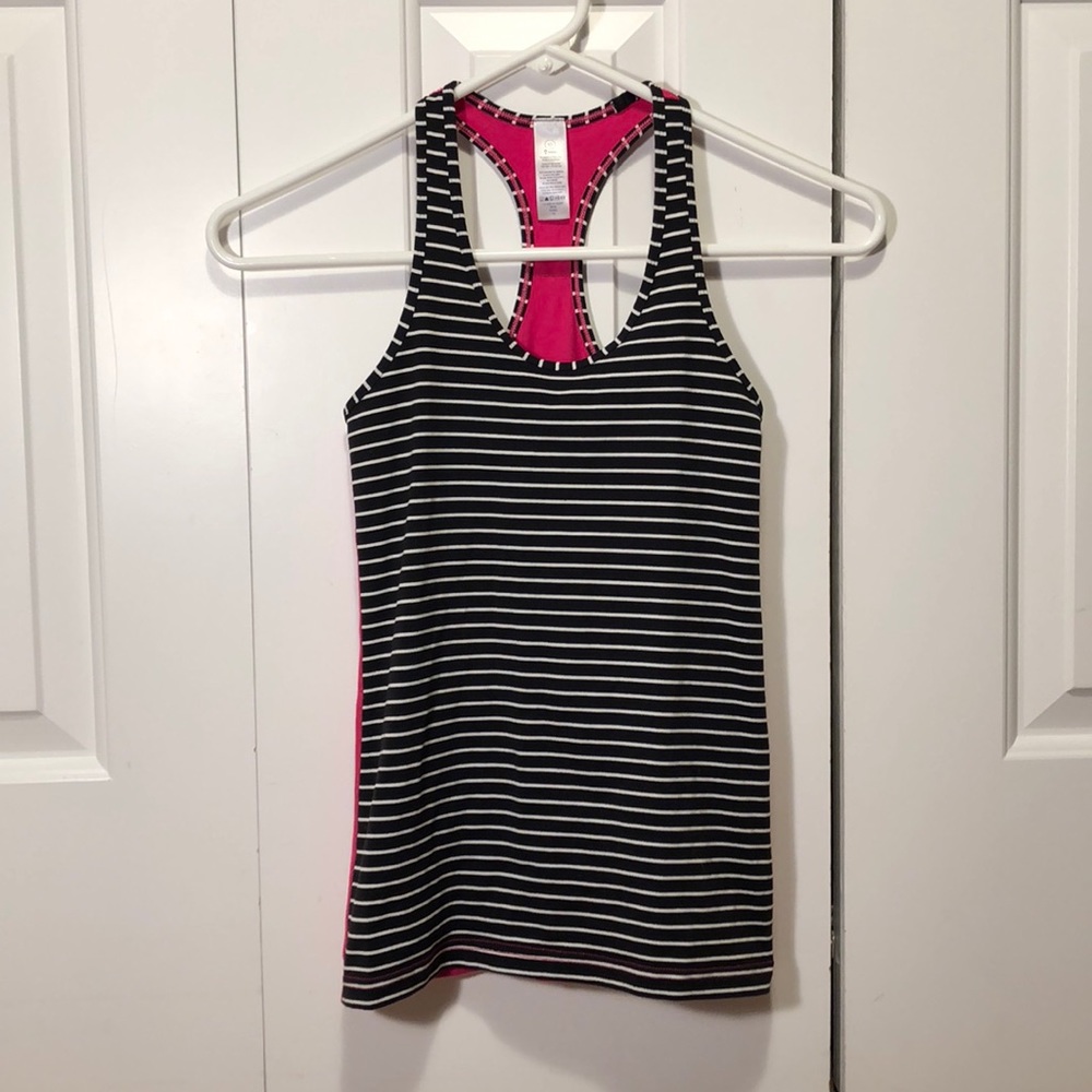 Black/pink Ivivva Keepurcool Tank